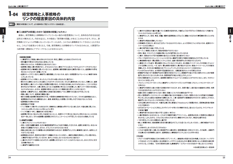 『人事白書2017』サンプルページ